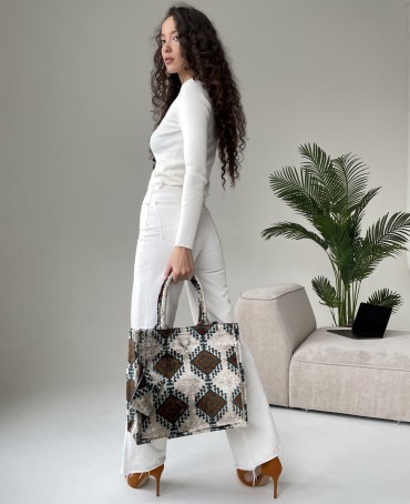 Шелковый (Бахмаль) тоут Moyen (M) OCULI TERAE! (Глаза земли!) OCULI TERAE!/M